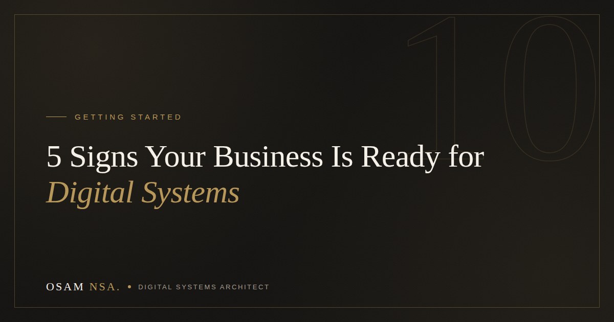 5 Signs Your Business Is Ready for Digital Systems